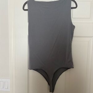 Abercrombie & Fitch Gray Bodysuit Tank Top